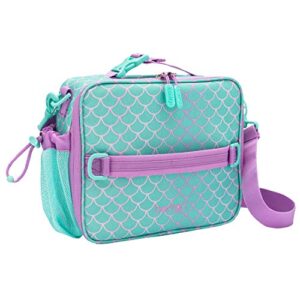 Bentgo Prints Insulated Lunch Bag Set With Kids Bento-Style Lunch Box (Mermaid Scales)