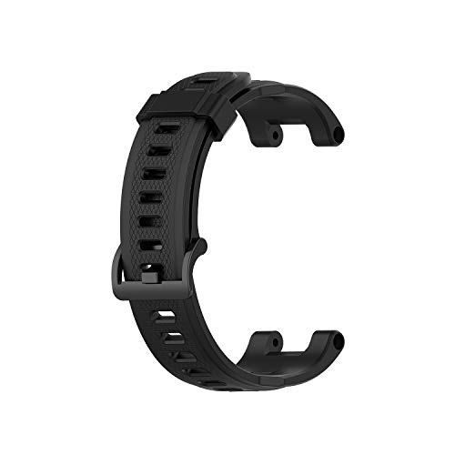 BabyValley Band Compatible with Amazfit T-rex/T-Rex Pro Silicone Band Wristbands Bracelet Strap for Amazfit T-Rex/T-Rex Pro Smart Watch Accessories-with Install Tools (Black)