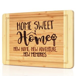 housewarming gifts,engraved cutting board - new home owner gifts,for sisters,friends,daughter,son,boss gift-sweet home, new home.
