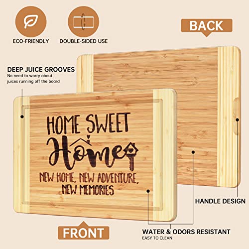 Housewarming Gifts,Engraved Cutting Board - New Home Owner Gifts,For Sisters,Friends,Daughter,Son,Boss gift-Sweet Home, New Home.