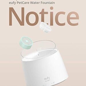 Original Replacement Filters for eufy Cat Water Fountain, Premium, Durable and Washable Replacement Filters With 5-Stage Water Filtration and Last For 6-9 Months