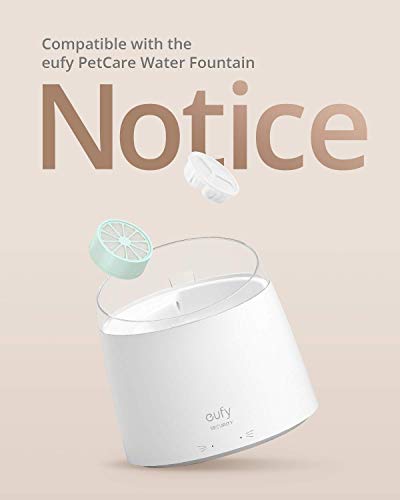 Original Replacement Filters for eufy Cat Water Fountain, Premium, Durable and Washable Replacement Filters With 5-Stage Water Filtration and Last For 6-9 Months