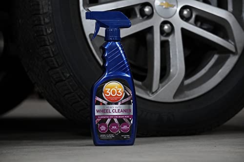 303 Heavy Duty Wheel Cleaner - Eliminates Dirt and Brake Dust - All Wheel Safe - Iron Indicating Formula - Non Corrosive Formula, 15.5 fl. oz. (30597CSR) Packaging May Vary