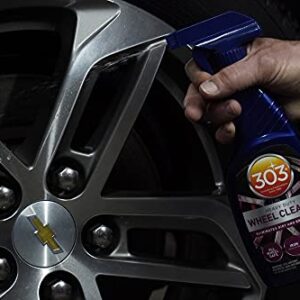 303 Heavy Duty Wheel Cleaner - Eliminates Dirt and Brake Dust - All Wheel Safe - Iron Indicating Formula - Non Corrosive Formula, 15.5 fl. oz. (30597CSR) Packaging May Vary