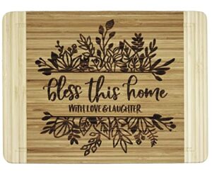 engraved cutting board,new home owner gifts, housewarming gifts - bless this home, with love & laughter