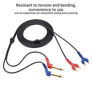 Audiometer Headphone Cable, Audiometer Headset Cable Wire for Headphone Air Conduction Audiometer Hearing Tester for Car Compatible with Stereos, Speaker