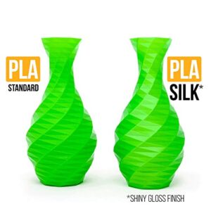 Gizmo Dorks Silk PLA 3D Printer Filament 1.75mm 1kg, High Gloss Ocean Blue