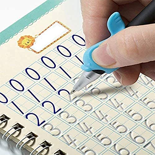 English Calligraphy Copybook Reusable Writing Magic Book Cursive Handwriting Set (4 Copybooks with pen)