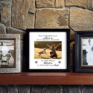 KCRasan Dog Memorial Picture Frame - Pet Memorial Picture Frame for Pet Loss of Gift - Dog Remembrance Frame Dog or Cat with Sympathy Pet Tribute Keepsake(9x9 memorial frame)