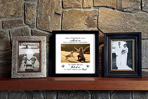 KCRasan Dog Memorial Picture Frame - Pet Memorial Picture Frame for Pet Loss of Gift - Dog Remembrance Frame Dog or Cat with Sympathy Pet Tribute Keepsake(9x9 memorial frame)