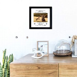 KCRasan Dog Memorial Picture Frame - Pet Memorial Picture Frame for Pet Loss of Gift - Dog Remembrance Frame Dog or Cat with Sympathy Pet Tribute Keepsake(9x9 memorial frame)