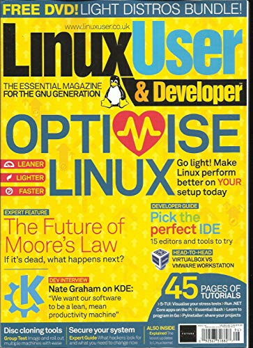 LINUX USER & DEVELOPER MAGAZINE, OPTIMISE LINUX ISSUE 196 FREE DVD MISSING