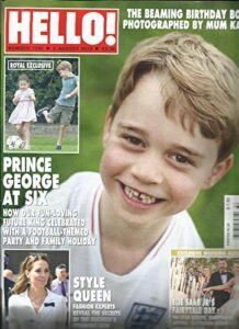 hello! magazine uk edition prince george at six august, 05th 2019 no 1595