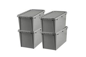 smartstore - recycled 70 - set of 4 storage boxes - 100 % recycled plastic - grey - 72 x 40 x 38 cm - 70l