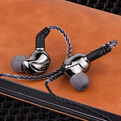 Linsoul BLON BL01 10mm Biology Fiber Diaphragm Driver HiFi in-Ear Earphone with 0.78mm 2Pin Detachable Cable (with mic, Black)