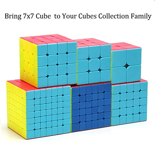 BestCube 7x7 Cube Stickerless Qixing 7x7x7 Speed Cube Puzzle Gifts Toys(67mm)