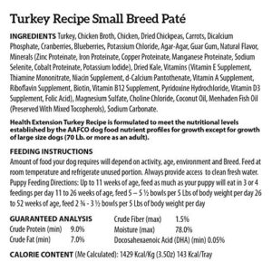 Health Extension Wet Dog Food, Grain-Free, Natural Food Cups for Small Breed Dogs with Added Vitamins, Include 6 Chicken Recipe Cups & 6 Turkey Recipe Cups, Each Cup Weight (3.5 Oz / 99.2 g)