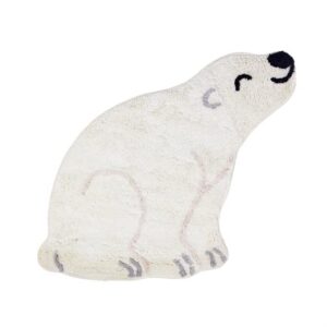 sass & belle nanook polar bear rug designed for kids room, living room and bedroom