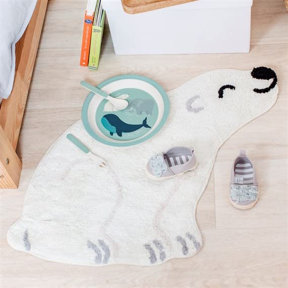 Sass & Belle Nanook Polar Bear Rug Designed for Kids Room, Living Room and Bedroom