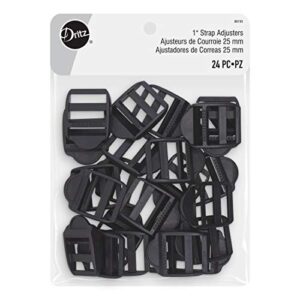 dritz blk155 strap adjusters 1in plastic black bag & tote accessories