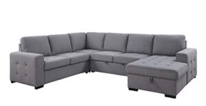 acme furniture nardo sectional, gray