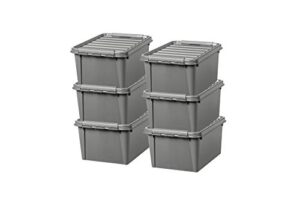 smartstore - recycled 31 - set of 10 storage boxes - 100 % recycled plastic - grey - 50 x 39 x 26 cm - 32l