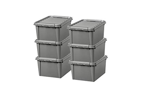 SmartStore - Recycled 31 - Set of 10 Storage Boxes - 100 % Recycled Plastic - Grey - 50 x 39 x 26 cm - 32l