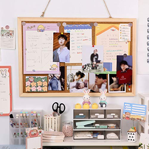 Wall decoration Cork Board Photo Wall Felt Wall Sticker Creative Message Note Board Hanging Wall Board self-Adhesive Sticky Note, Used for Office Home Children Bedroom