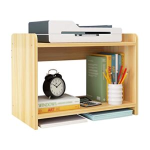 printer stand bookshelf magazine rack 2-layer opentype stratification storage rack desktop office desk home dormitory 51x30x38cm mumujin (color : a)