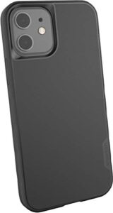 smartish iphone 12/12 pro slim case - gripmunk [lightweight + protective] thin cover (silk) - black tie affair