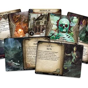 Arkham Horror The Card Game The Innsmouth Conspiracy Deluxe EXPANSION | Horror Game | Cooperative Mystery Card Game | Ages 14+ | 1-2 Players | Average Playtime 1-2 Hours | Made by Fantasy Flight Games