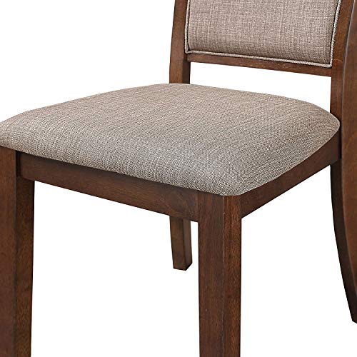 New Classic Furniture Amy 5-Piece Dining Table Set, Brown Cherry