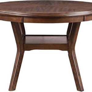 New Classic Furniture Amy 5-Piece Dining Table Set, Brown Cherry