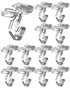 naceture clear drop ceiling hooks classroom decorations - 25 pack polycarbonate ceiling hanger hooks for hanging track clip on suspended ceiling tile grid for office home stores decorations