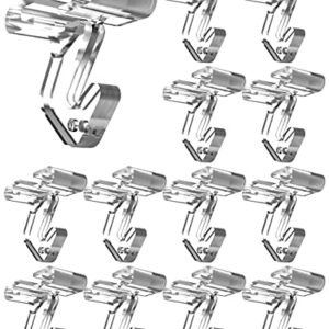 NACETURE Clear Drop Ceiling Hooks Classroom Decorations - 25 Pack Polycarbonate Ceiling Hanger Hooks for Hanging Track Clip on Suspended Ceiling Tile Grid for Office Home Stores Decorations