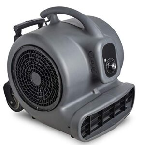 cho air mover durable lightweight carpet dryer utility blower floor fan for janitorial cleaner home commercial (grey, 1 hp)