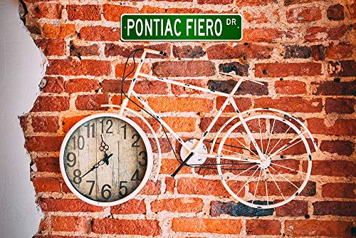 Pontiac Fiero Street Sign, GM Car Sign, Metal Garage Sign, Novelty Wall Decor - 4x18 inches