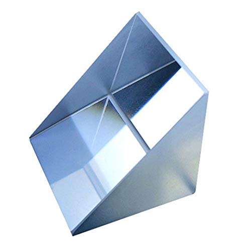 25 mm Glass Right Angle Triangle Prism, Coated Reflecting Prism, Right Angle Prism Mirror, Component for Precision Optical Instruments