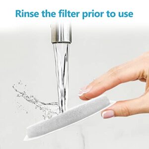 ORSDA Cat Water Fountain Filters, Replacement Carbon, Resin Filters for D30 67oz/2L Automatic Pet Fountain Cat Water Fountain Dog Water Dispenser, 3 Triple Filtration System… (12PCS 67oz/2L Filters)