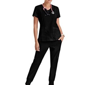 BARCO Grey’s Anatomy Women’s Kira Scrub Top - Black, M