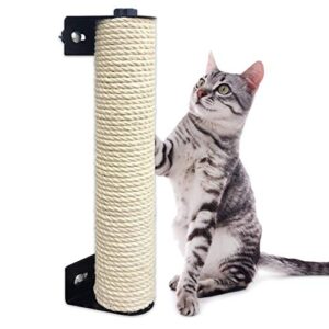 cat scratching post cage mounted cat scratcher space-saving sisal scratch post for cat grinding claws scratching and climbing