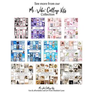 Blue Wall Collage Kit Aesthetic Pictures, Blue Aesthetic Pictures, Collage Print Kit, Bedroom Decor for Teen Girls, VSCO Girls Bedroom - Set of 50 Pcs Photo Prints 4x6 (Dark Blue)