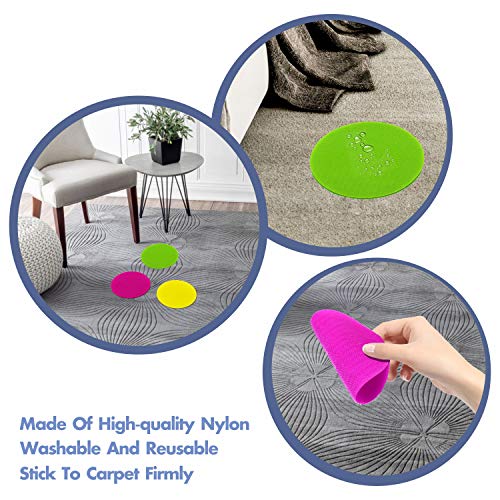 54 Pack Reusable Spot Marker,Circles in 6 Colors for Classroom Kindergarten sit Carpet (Each Measure 4” in Diameter)