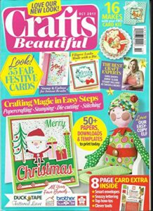 crafts beautiful, oct, 2017 issue,310 free gifts or card kit are not included