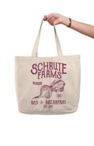 schrute farms tote 100% cotton reuseable grocery tote