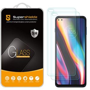 supershieldz (2 pack) designed for motorola (one 5g) and one 5g uw tempered glass screen protector, anti scratch, bubble free