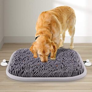 snuffle mat for dogs, 17'' x 21'' dog sniffing mat interactive feeding game for boredom, dog puzzle toys encourages natural foraging skills and stress relief for small/medium/large dogs