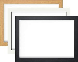the card zoo stylish real wood picture frame - choice of black, white or wood & choice of sizes