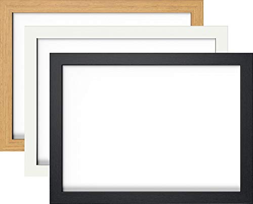 The Card Zoo Stylish Real Wood Picture Frame - Choice Of Black, White Or Wood & Choice Of Sizes