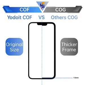 Yodoit for iPhone XR Screen Replacement Kit COF Full HD LCD Display 3D Touch Digitizer Frame with Repair Tool for Model A1984, A2105, A2106, A2107 Black 6.1 inch